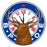 Benevolent and Protective Order of Elks Lodge 594 Logo of an elk with a clock behind it's head